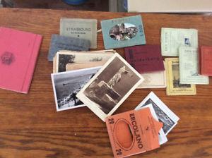 Antique postcards and photo packages from Europe. Old