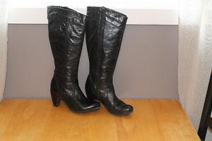 Black Aldo Leather Women's Boot - Size 38