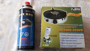 Camping Stove and Can of Butane