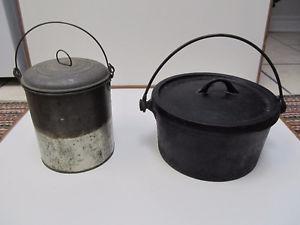 Cast Iron Dutch Oven & Billy/Boiling Can