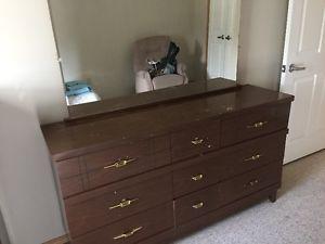 Dresser with Mirror and Tall Dresser