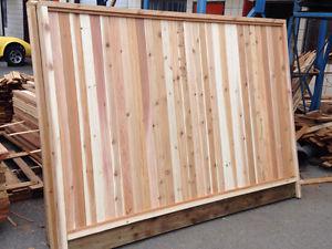 Good Quality cedar fence install & sale call today
