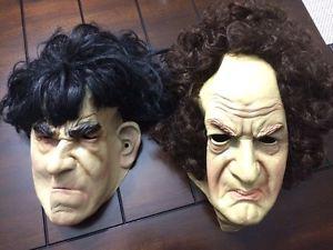 Halloween Masks (Rubber) - Moe and Curly