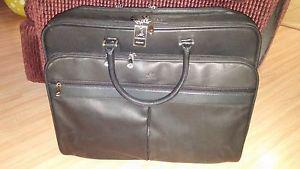 Mancini leather luggage bag
