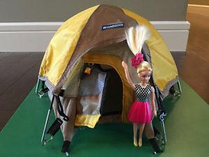 Mini replica of full size tent