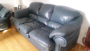 Palliser Leather couch and loveseat