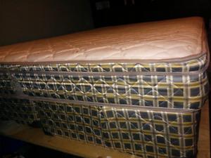 Queen size mattress and split box springs