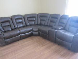 Recliner sectional sofa for sale (7 piece set)