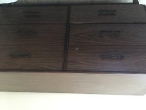 Retro 6 drawer dresser and end table North Sydney CB, NS