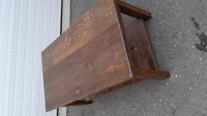 Rustic reclaimed lumber coffee table
