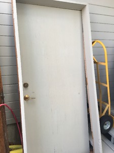 Solid core door and frame