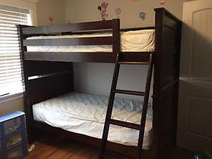 Twin bunk beds less than 2 years old.