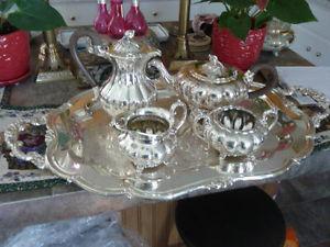 Very Fine "Rogers" Large Silver Plate Coffee And Tea Service