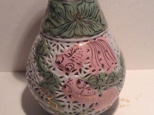 Vintage Chinese Pierced Vase