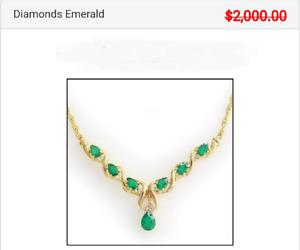 Wanted: Emerald and Diamond Necklace