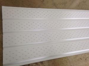 White 16'' vented metal soffit