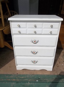 White dresser with four drawers