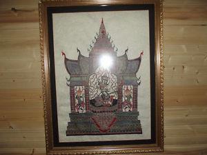 2 ornate Thai pictures