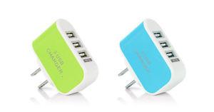 3-Port USB AC Power Chargers (3.1A) For iPhones 5, 6 & 7