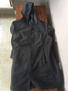 3/4lenght lined spring coat charcoal color!