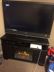 50in tv and stand.