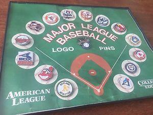 American League MLB pin set