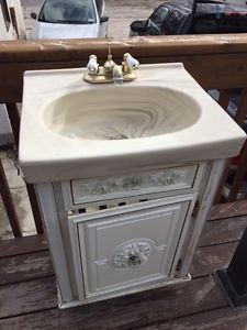 BATHROOM SINK AND CABINET