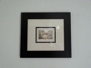 Black Framed Picture of Country Road