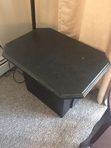 Black side table