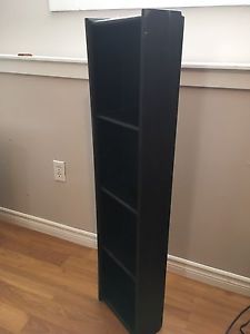 Black wooden shelf