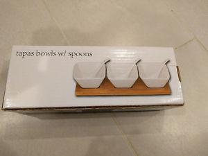 Brand New Tapas Bowls with Spoons