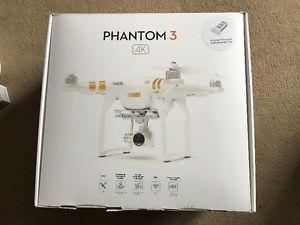 DJI phantom3 4k Drone with two batteries
