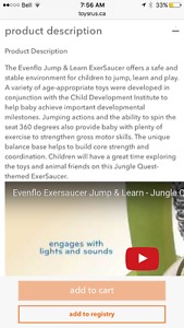 Evenflo ExerSaucer Jump & Learn Jungle Quest