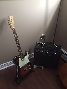 Fender telecaster and amp