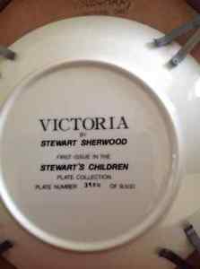 Framed Victoria plate