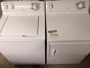 GE SUPER CAPACITY WASHER AND DRYER