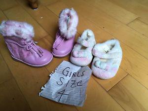 Girls shoes/boots size NB - size 9