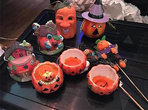 Halloween decor / candle holders