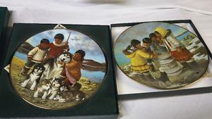 Inuit Collector plates by Nori Peters