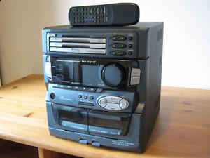 JVC 3 disc double tape deck and radio player