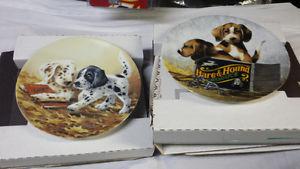 Knowles collector puppy plates.