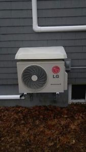 LG Heat Pumps and covers.