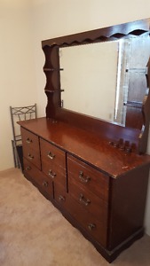 Large Dresser with Mirror-Great Refurbishing Project!