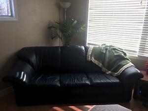 Leather couch for sale - $250 OBO - Portage La Prairie