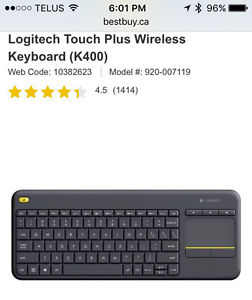 Logitech wireless/touch keyboard