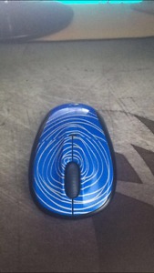 Mint Logitech M305 Blue Swirl Compact Wireless Mouse