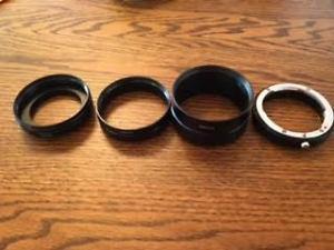 Nikon extension ring set