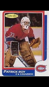 Patrick Roy Rookie Card - vg/excellent condition