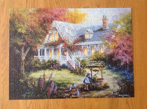 Puzzle with mat