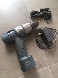 Rechargeable drill and bit set